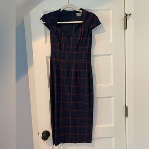 ASOS Plaid Pencil-Style Dress